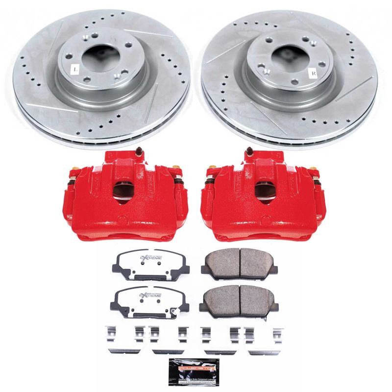 Genesis Coupe (BK) Non-Brembo - Z23 / Z26 Front Brake Kit with Calipers