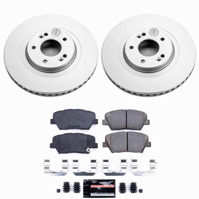 Santa Fe Sport (DM) - Front Coated Drilled & Slotted Brake Kit