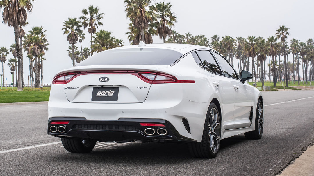 Borla S-Type cat-back exhaust for the Kia Stinger (CK) 3.3 GT - fitted to the car