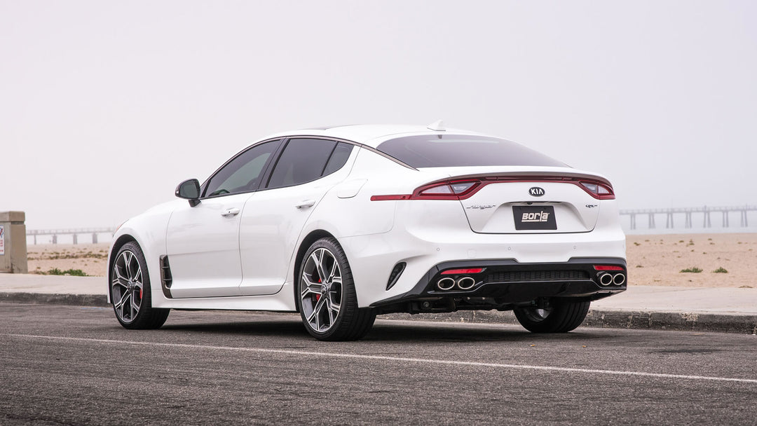 Borla S-Type cat-back exhaust for the Kia Stinger (CK) 3.3 GT - fitted to the car