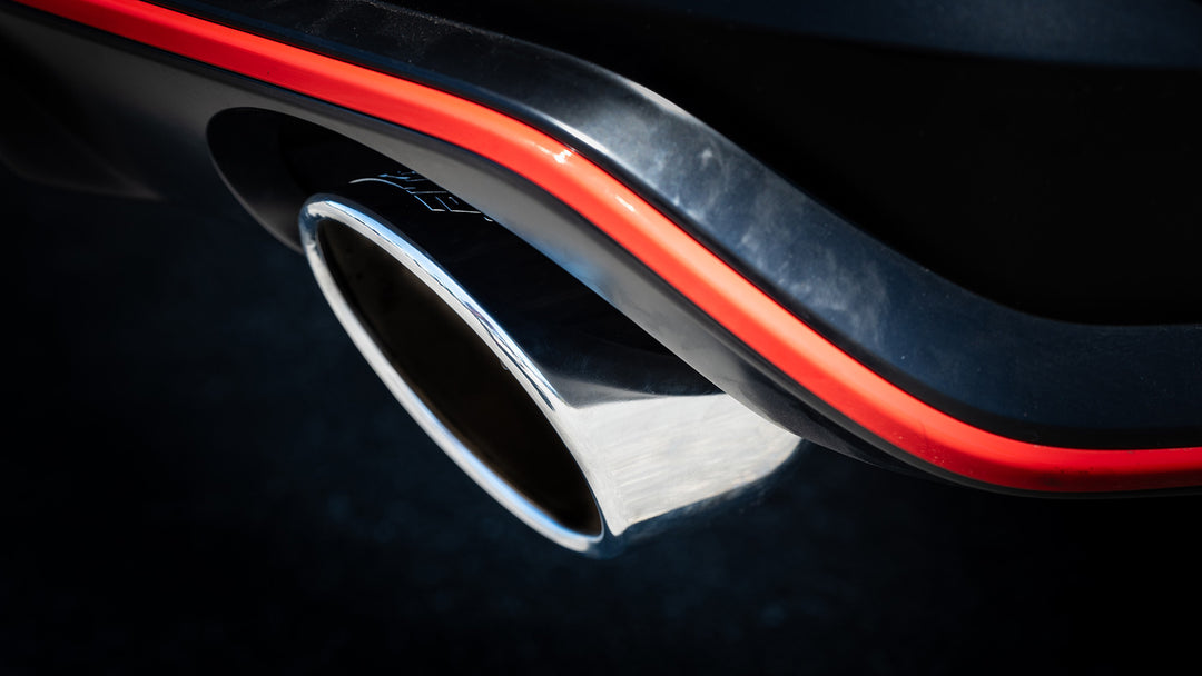Borla ATAK cat-back exhaust for the Hyundai i30 Sedan N (CN7) - exhaust tip detail