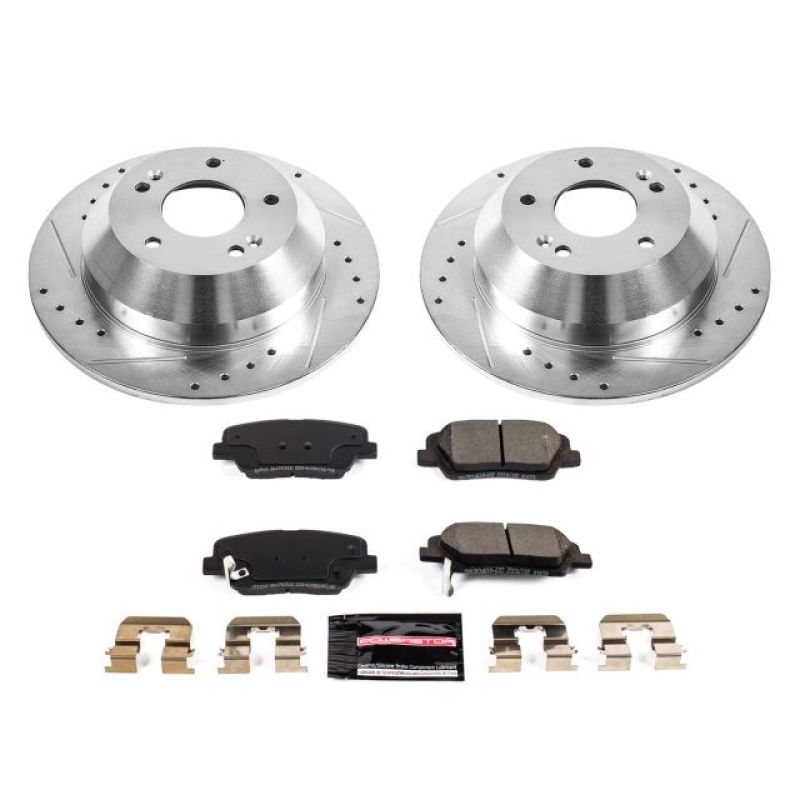 Santa Fe (CM) - Rear Drilled & Slotted Brake Kit