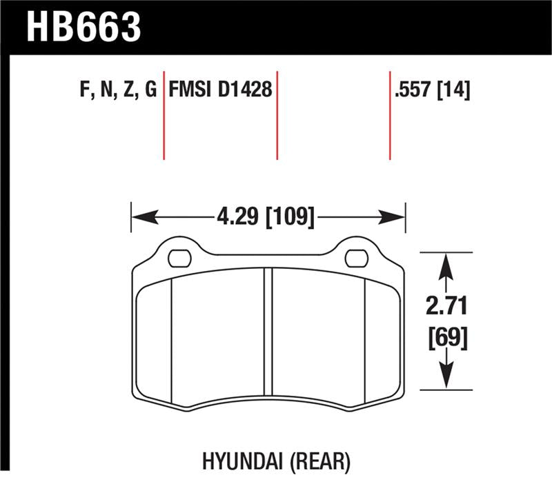 Genesis Coupe (BK) Brembo - Performance Ceramic Rear Brake Pads