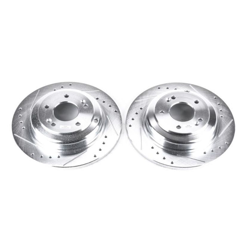 Genesis Coupe (BK) Non-Brembo - Rear Drilled & Slotted Rotors (Pair)