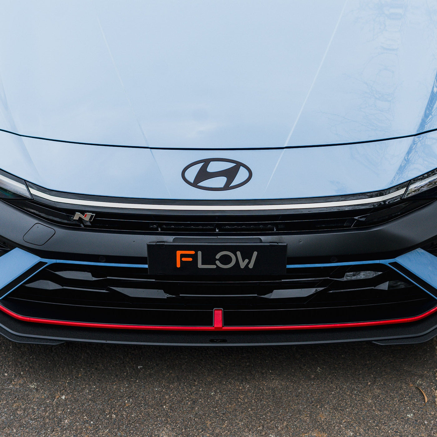 CN7 V2 Elantra N Sedan Facelift V2 - 2024 Front Lip Splitter & Mounting Brackets (Pair)