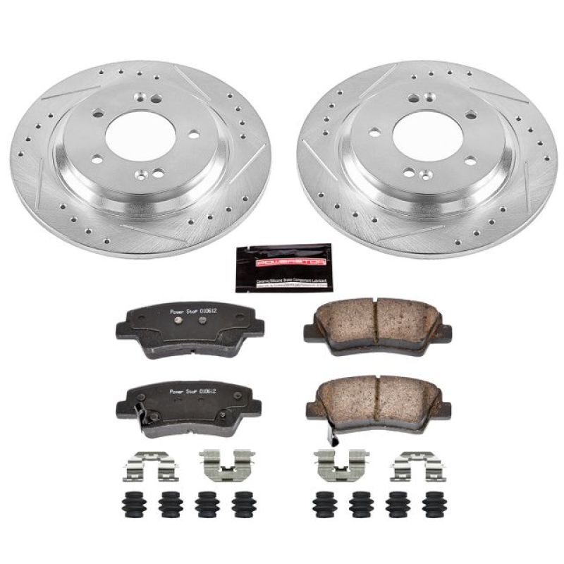 Elantra GT (PD) - Rear Drilled & Slotted Brake Kit