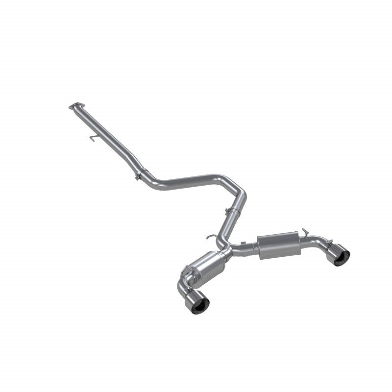 aluminized steel 3 cat back dual split rear
